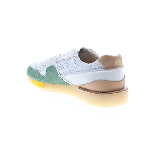 Clarks Torrun 26165539 Mens White Suede Lace Up Lifestyle Sneakers Shoes