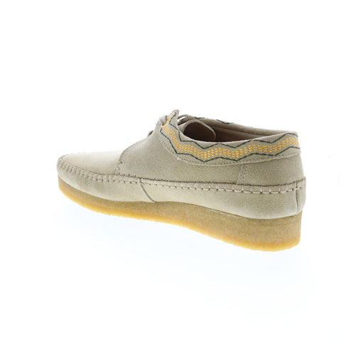 Clarks Weaver 26165782 Mens Beige Suede Lace Up Chukkas Boots