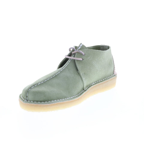 Clarks Desert Trek 26165805 Mens Green Suede Lace Up Chukkas Boots
