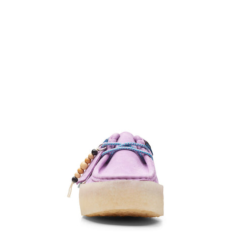 Clarks Wallabee Cup 26165819 Womens Purple Oxfords & Lace Ups Casual Shoes