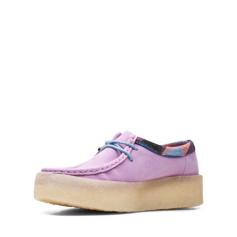 Clarks Wallabee Cup 26165819 Womens Purple Oxfords & Lace Ups Casual Shoes