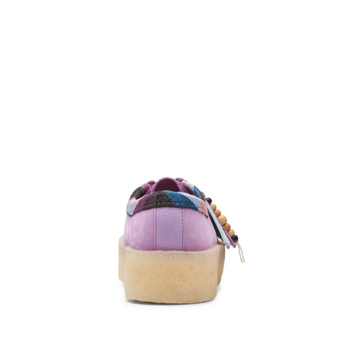 Clarks Wallabee Cup 26165819 Womens Purple Oxfords & Lace Ups Casual Shoes