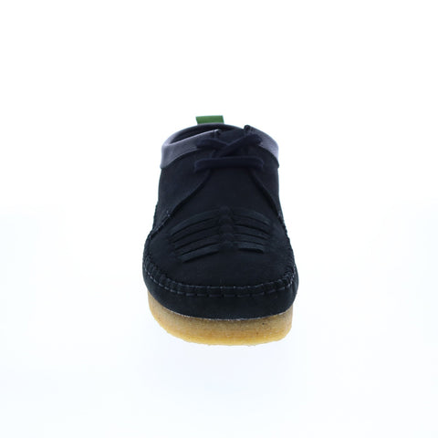 Clarks Weaver Weft 26165828 Mens Black Suede Lace Up Chukkas Boots