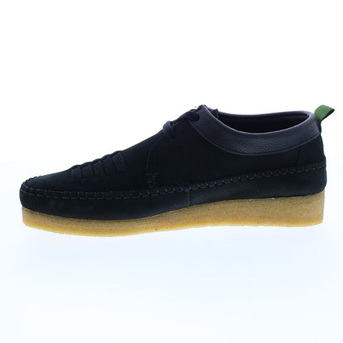 Clarks Weaver Weft 26165828 Mens Black Suede Lace Up Chukkas Boots