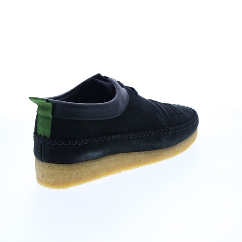 Clarks Weaver Weft 26165828 Mens Black Suede Lace Up Chukkas Boots