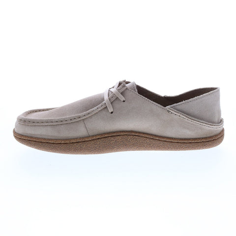 Clarks Pilton Wallabee 26165835 Mens Gray Wide Suede Loafers Casual Shoes