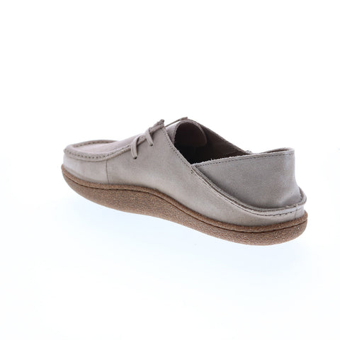Clarks Pilton Wallabee 26165835 Mens Gray Wide Suede Loafers Casual Shoes