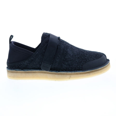 Clarks Trek Taiyo 26165983 Mens Black Canvas Loafers & Slip Ons Casual Shoes