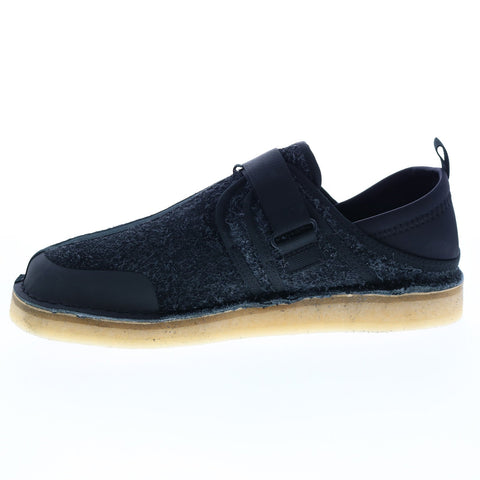 Clarks Trek Taiyo 26165983 Mens Black Canvas Loafers & Slip Ons Casual Shoes