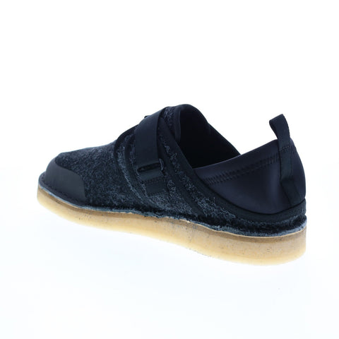 Clarks Trek Taiyo 26165983 Mens Black Canvas Loafers & Slip Ons Casual Shoes
