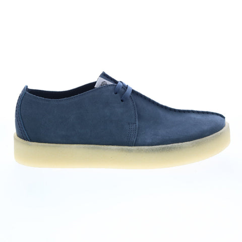 Clarks Trek Cup 26166223 Mens Blue Suede Oxfords & Lace Ups Casual Shoes