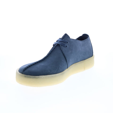 Clarks Trek Cup 26166223 Mens Blue Suede Lace Up Oxfords Plain Toe Shoes