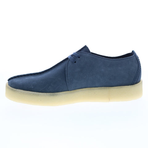 Clarks Trek Cup 26166223 Mens Blue Suede Oxfords & Lace Ups Casual Shoes