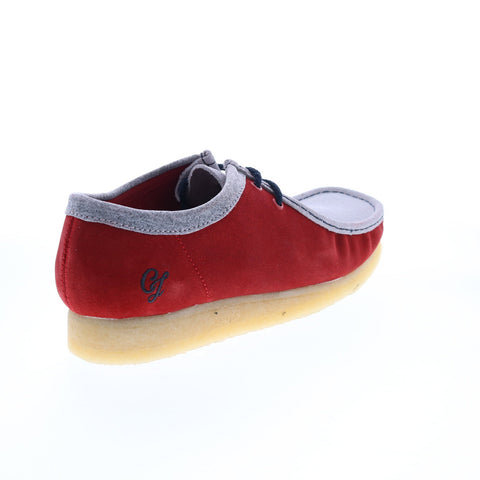 Clarks Wallabee VCY 26166291 Mens Red Suede Lace Up Chukkas Boots