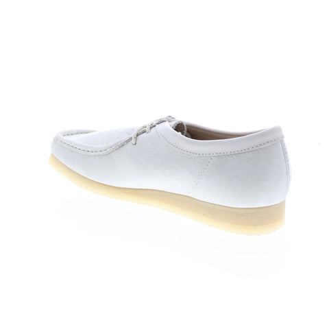 Clarks Wallabee 26166299 Mens White Oxfords & Lace Ups Casual Shoes