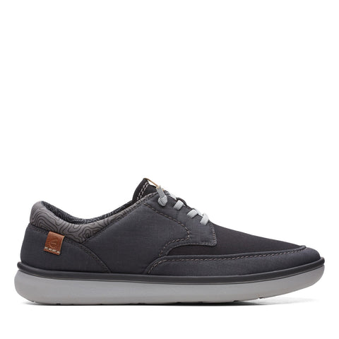 Clarks Cantal 26166437 Mens Black Canvas Lifestyle Sneakers Shoes