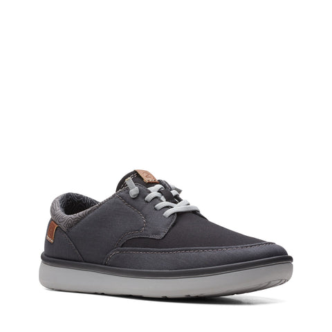 Clarks Cantal 26166437 Mens Black Canvas Lifestyle Sneakers Shoes