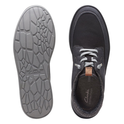 Clarks Cantal 26166437 Mens Black Canvas Lifestyle Sneakers Shoes