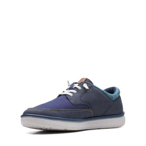 Clarks Cantal 26166445 Mens Purple Canvas Lifestyle Sneakers Shoes