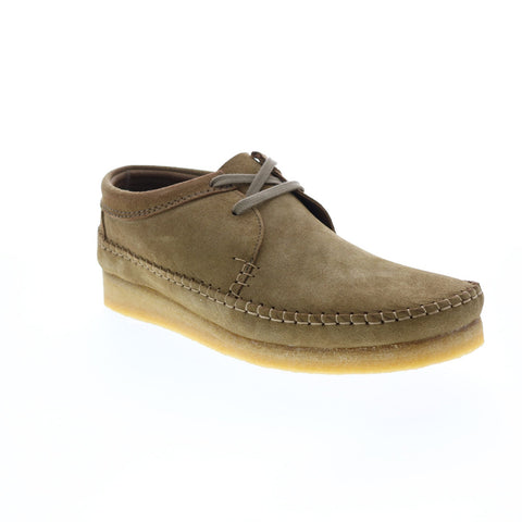 Clarks Weaver 26166518 Mens Green Suede Lace Up Chukkas Boots