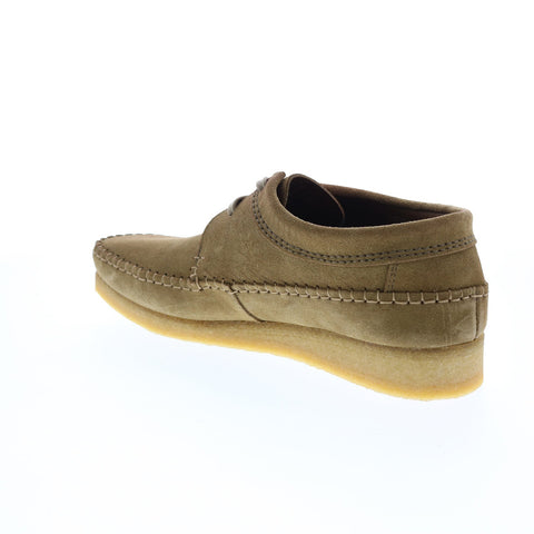 Clarks Weaver 26166518 Mens Green Suede Lace Up Chukkas Boots