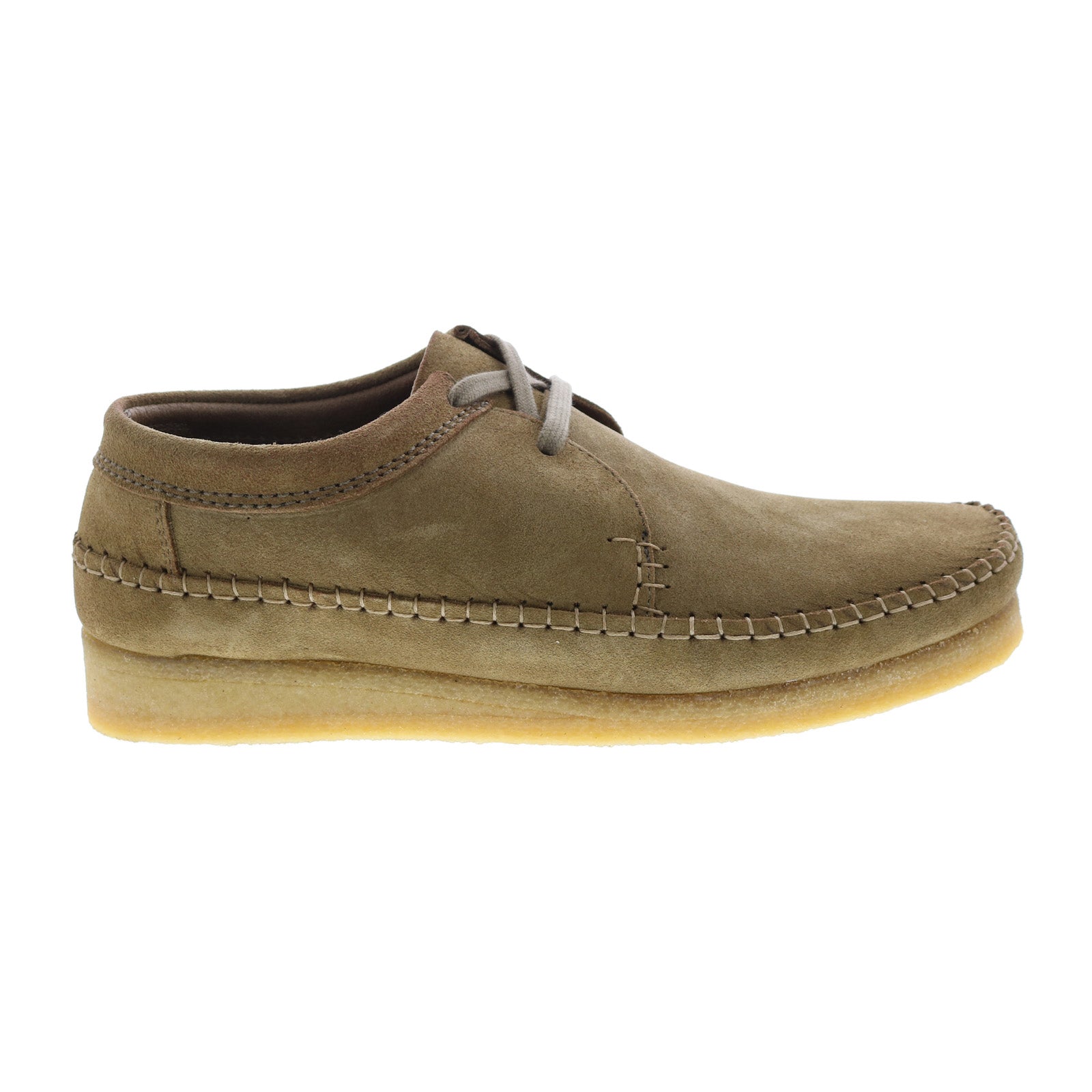 lobby Hilse Footpad Clarks Weaver 26166518 Mens Green Suede Lace Up Oxfords Casual Shoes - Ruze  Shoes