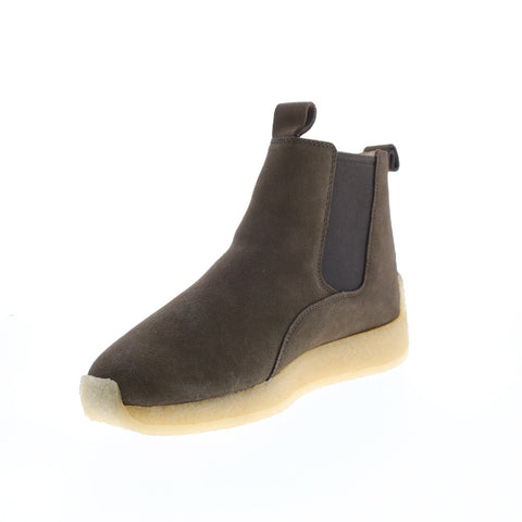 Clarks Radlett 26166757 Mens Green Suede Lace Up Chelsea Boots