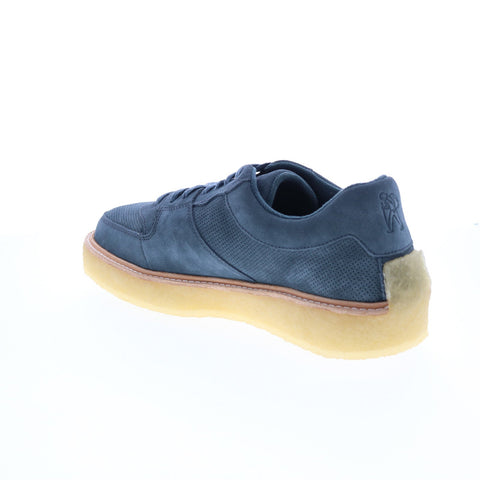 Clarks Sandford 26166900 Mens Blue Suede Lace Up Lifestyle Sneakers Shoes