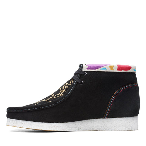 Clarks Wallabee Boot 26167863 Mens Black Suede Lace Up Chukkas Boots