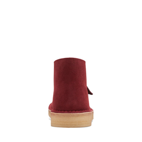 Clarks Desert Coal 26167865 Mens Red Suede Lace Up Chukkas Boots