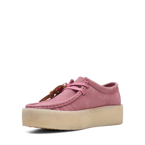 Clarks Wallabee Cup 26168664 Womens Pink Oxfords & Lace Ups Casual Shoes