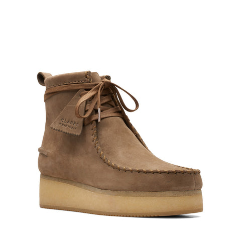 Clarks Wallabee Craft 26168762 Womens Brown Suede Lace Up Casual Dress Boots