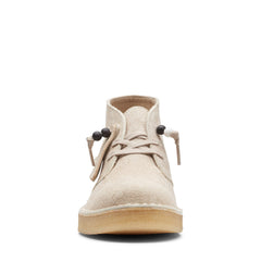Clarks Women's Ezera Mid Chukka Boot - Knit Upper, Chunky Sole, Machine Washable