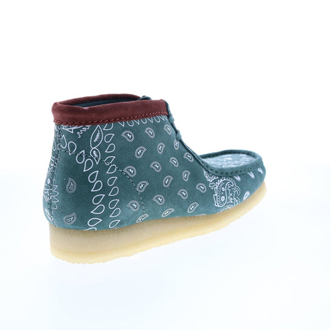 Clarks Wallabee Boot Bandana 26168803 Mens Green Suede Chukkas Boots