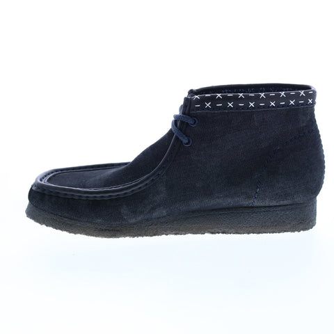 Clarks Wallabee Boot Shashiko 26168811 Mens Blue Canvas Chukkas Boots