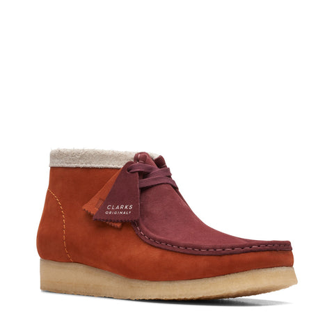 Clarks Wallabee Boot 26168830 Mens Orange Suede Lace Up Chukkas Boots