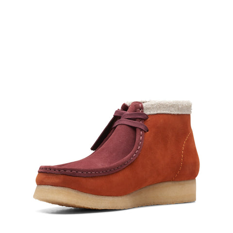 Clarks Wallabee Boot 26168830 Mens Orange Suede Lace Up Chukkas Boots