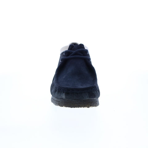 Clarks Wallabee Shashiko 26168843 Mens Blue Canvas Lace Up Chukkas Boots