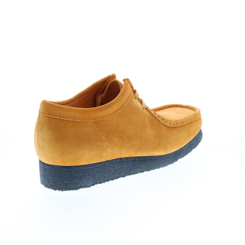 Clarks Wallabee 26168858 Mens Yellow Suede Lace Up Chukkas Boots