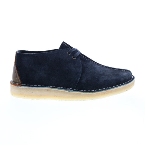 Clarks Desert Trek 26168859 Mens Blue Suede Lace Up Oxfords Casual Shoes