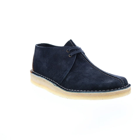 Clarks Desert Trek 26168859 Mens Blue Suede Lace Up Oxfords Casual Shoes