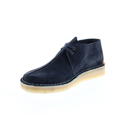 Clarks Desert Trek 26168859 Mens Blue Suede Lace Up Oxfords Casual Shoes