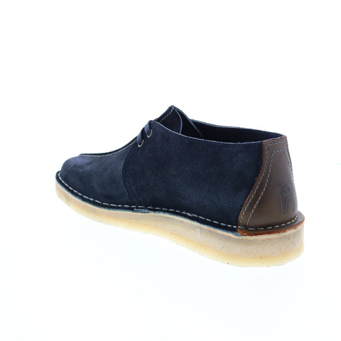 Clarks Desert Trek 26168859 Mens Blue Suede Lace Up Oxfords Casual Shoes