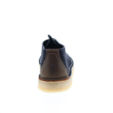 Clarks Desert Trek 26168859 Mens Blue Suede Lace Up Oxfords Casual Shoes