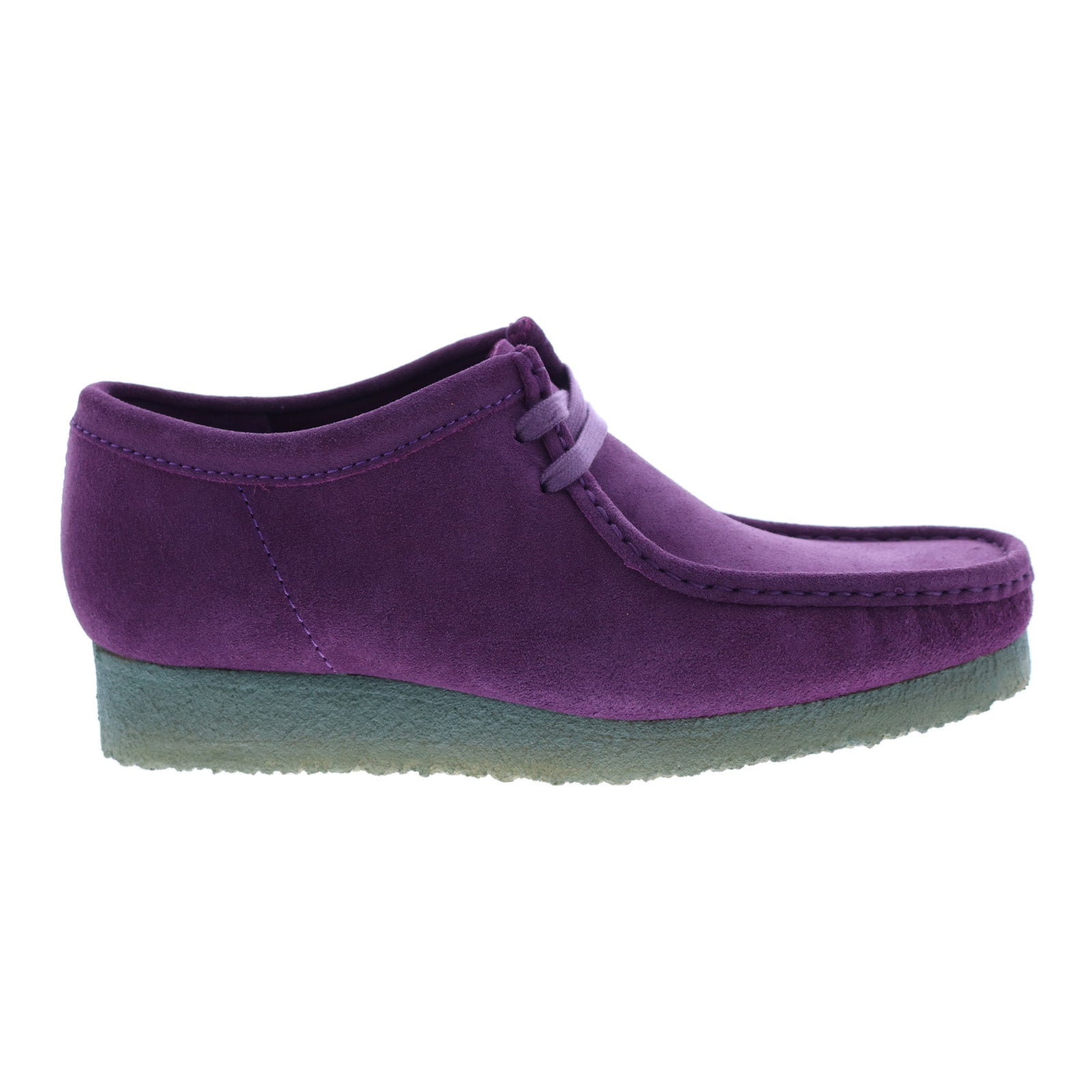 Clarks Wallabee 26168860 Purple Suede Oxfords & Lace Casual Ruze Shoes
