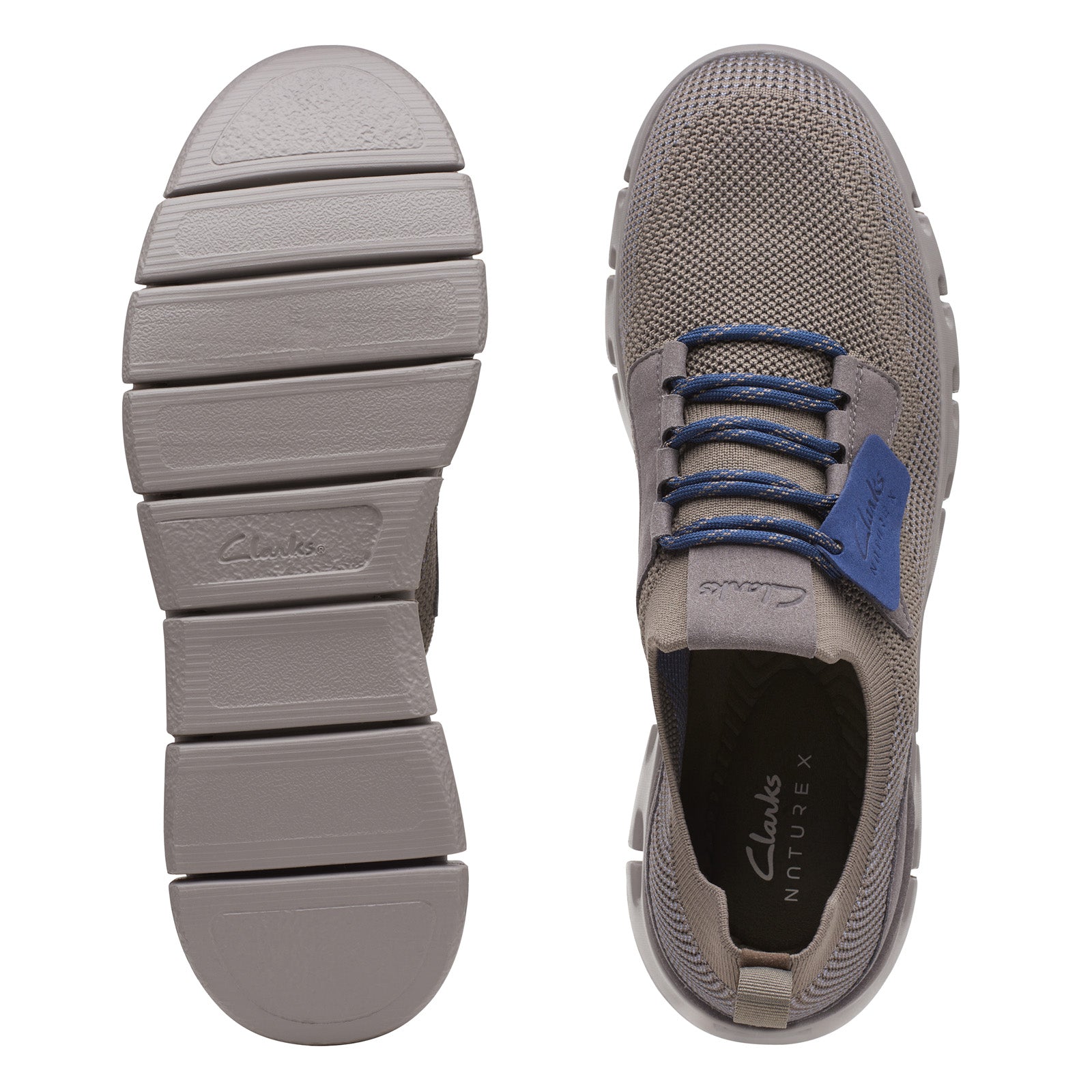 Clarks Nature X LO 26169144 Mens Gray Canvas Lifestyle Sneakers