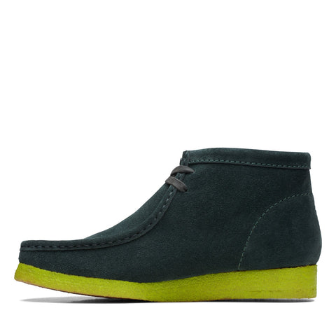 Clarks Wallabee Boot 26169606 Mens Green Suede Lace Up Chukkas Boots