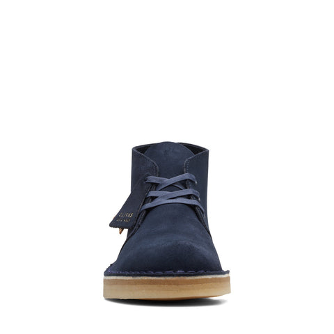 Clarks Desert Coal 26169997 Mens Blue Suede Lace Up Chukkas Boots