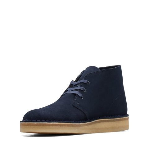 Clarks Desert Coal 26169997 Mens Blue Suede Lace Up Chukkas Boots