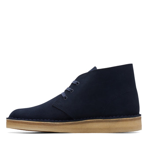 Clarks Desert Coal 26169997 Mens Blue Suede Lace Up Chukkas Boots